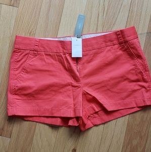 J. CREW chino cotton shorts - coral